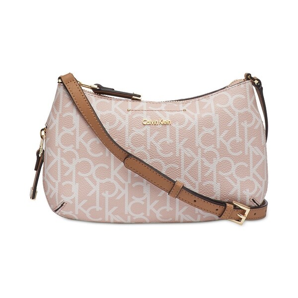 calvin klein raelynn signature satchel