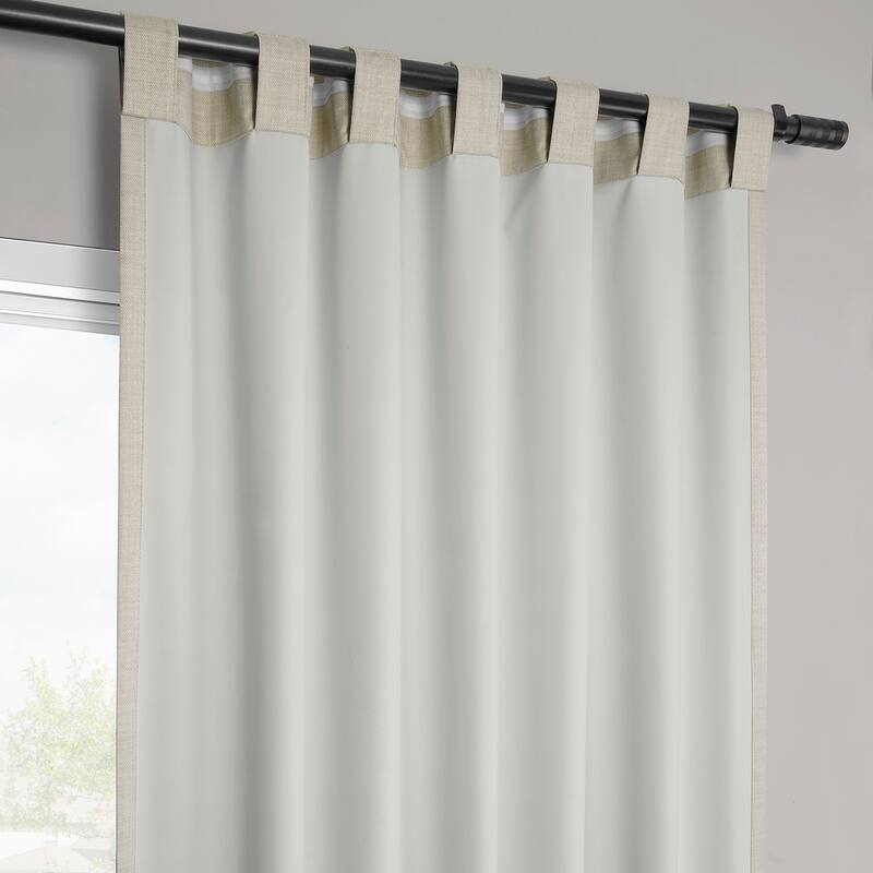 Exclusive Fabrics Vienna Basic Solid Linen Curtains (2 Panel) Blackout Curtains For Bedroom & Living Room Curtains
