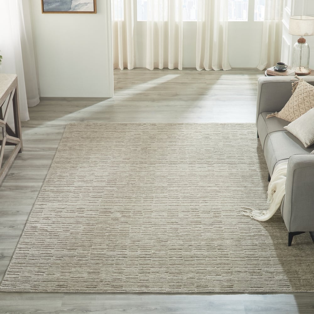 Minimalist Solid Wool Area Rug