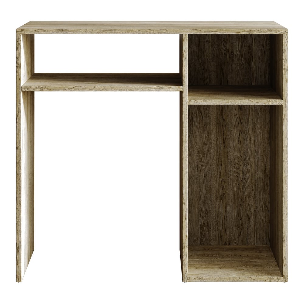 CraftPorch Classic Writing Table with Shelf Cabinet