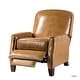 preview thumbnail 3 of 96, Gladis Modern Retro Genuine Leather Recliner with Nailhead Trim Set of 2 by HULALA HOME