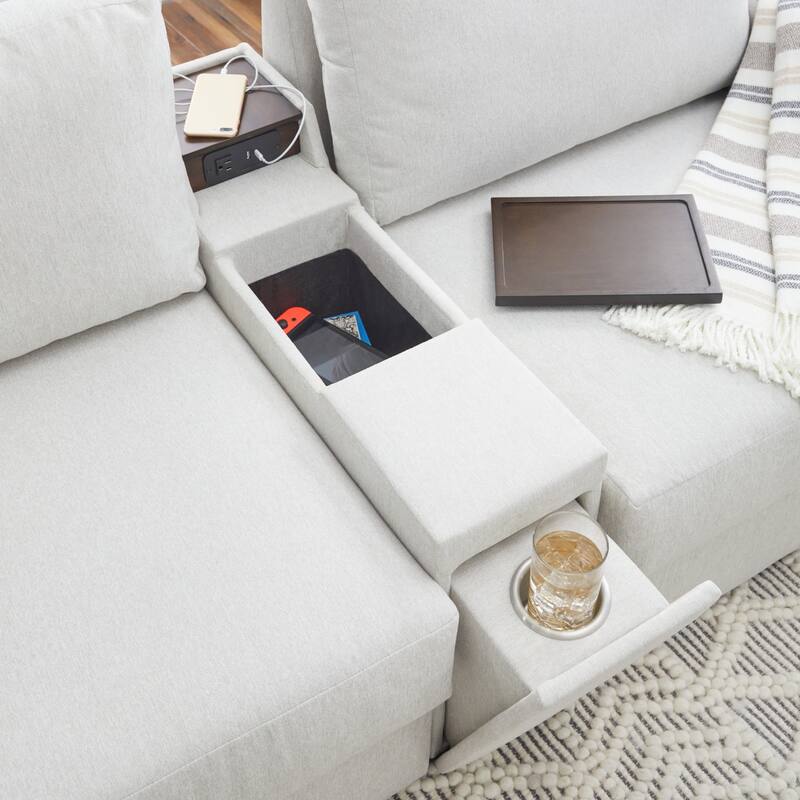 Flex Narrow Hub for Flex Sectional by Flexsteel - 10" x 24" x 37"