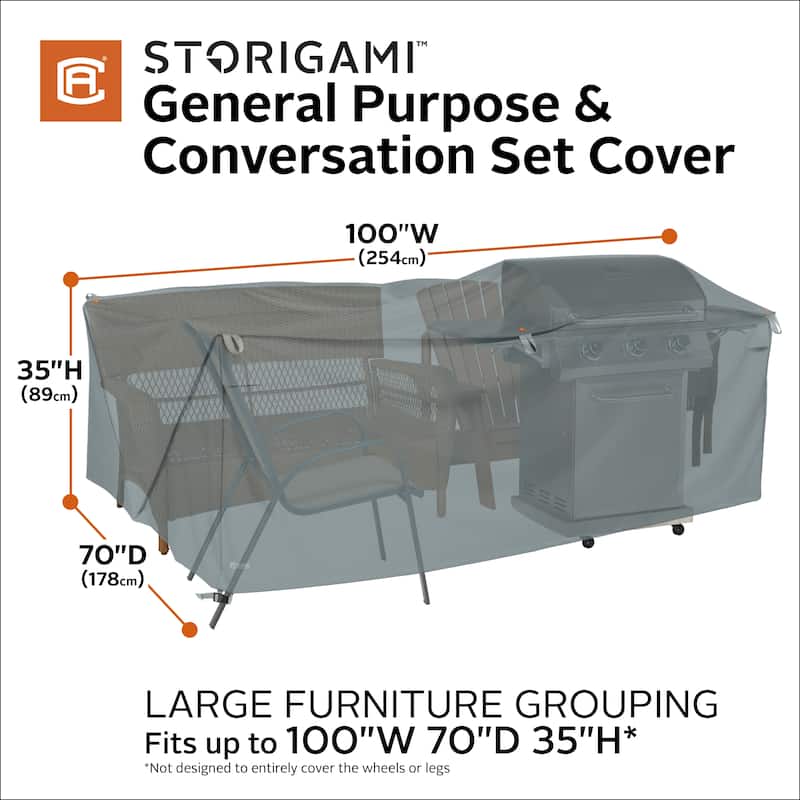 Classic Accessories Storigami General Purpose Patio Furniture Cover