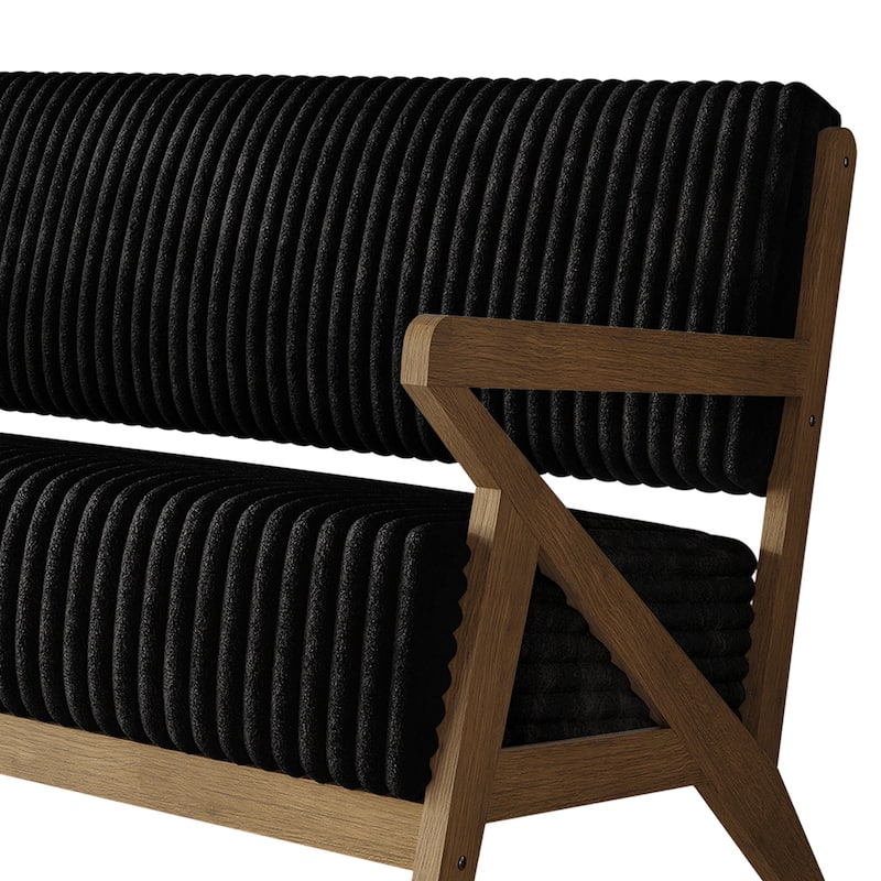 CraftPorch Chic Modern Velvet 2-Piece Upholstered Living Room Set