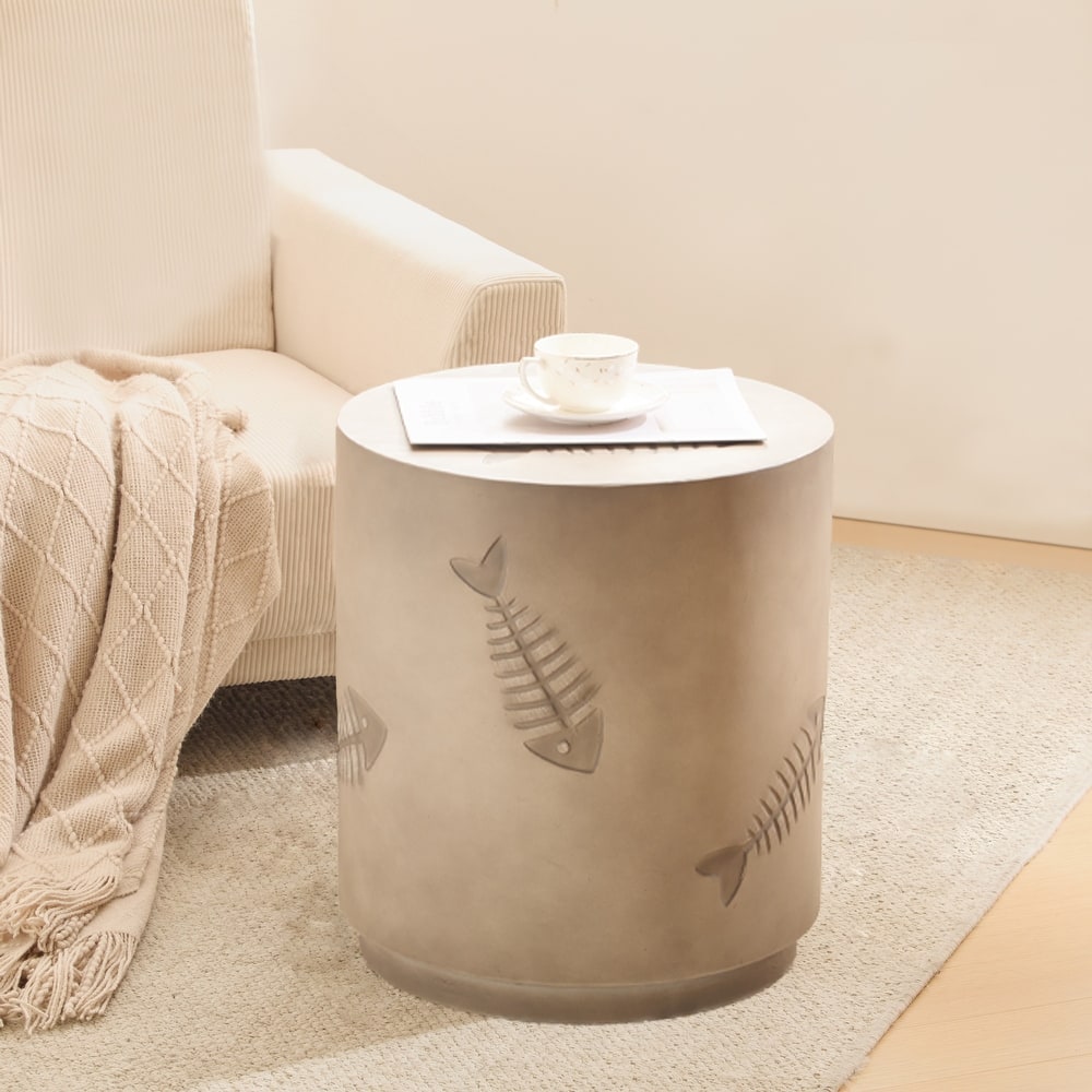 Axel Indoor/Outdoor 16" MGO Light Weight Side Table by Christopher Knight Home - 16.00' W x 16.00' L x 18.00' H