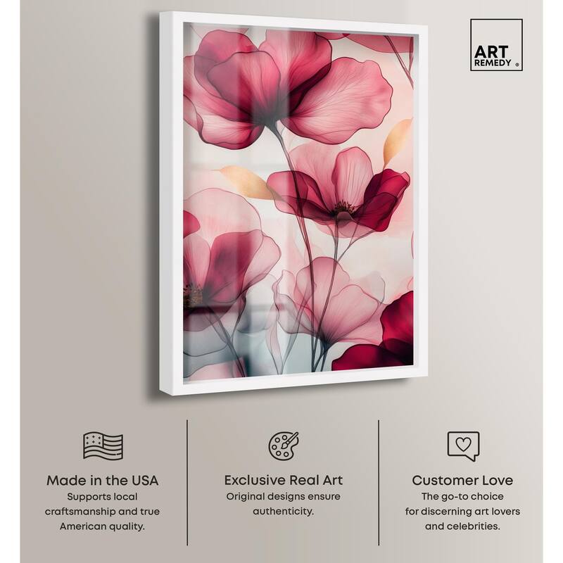 Chiffon Cherry Charm Shadowbox by Art Remedy