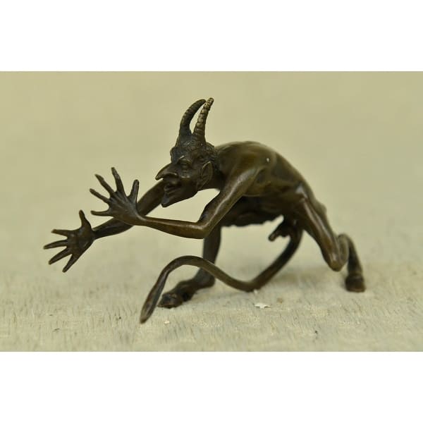 slide 2 of 6, Bronze Satyr Sculpture