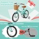 preview thumbnail 25 of 28, Gymax 16'' Kids Bike w/ Height Adjustable Handlebar Seat Basket Bell