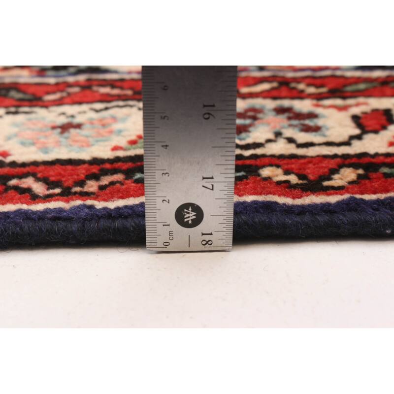 ECARPETGALLERY Hand-knotted Andelz Navy Wool Rug - 5'6 x 10'5