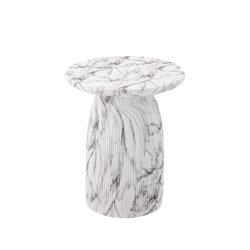 Christopher Knight Home - Aurelia Outdoor Marble-Effect MGO Side Table - Marble Effect