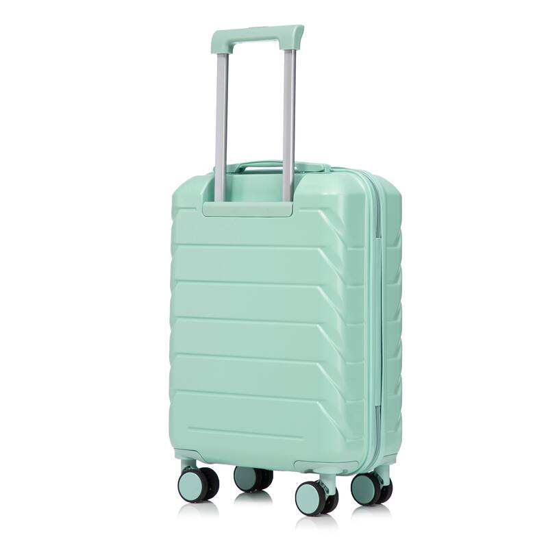 14"/20" ABS Spinner Wheel Luggage w/Combination Lock & Cosmetic Case