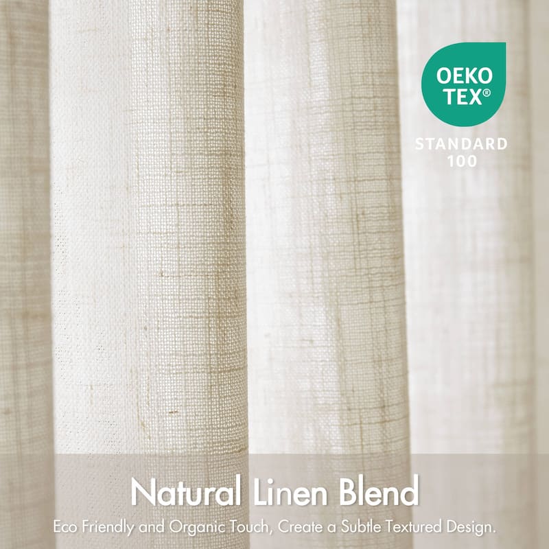 Madison Park Emery 300gsm poly linen with 7 pinch pleat per pc