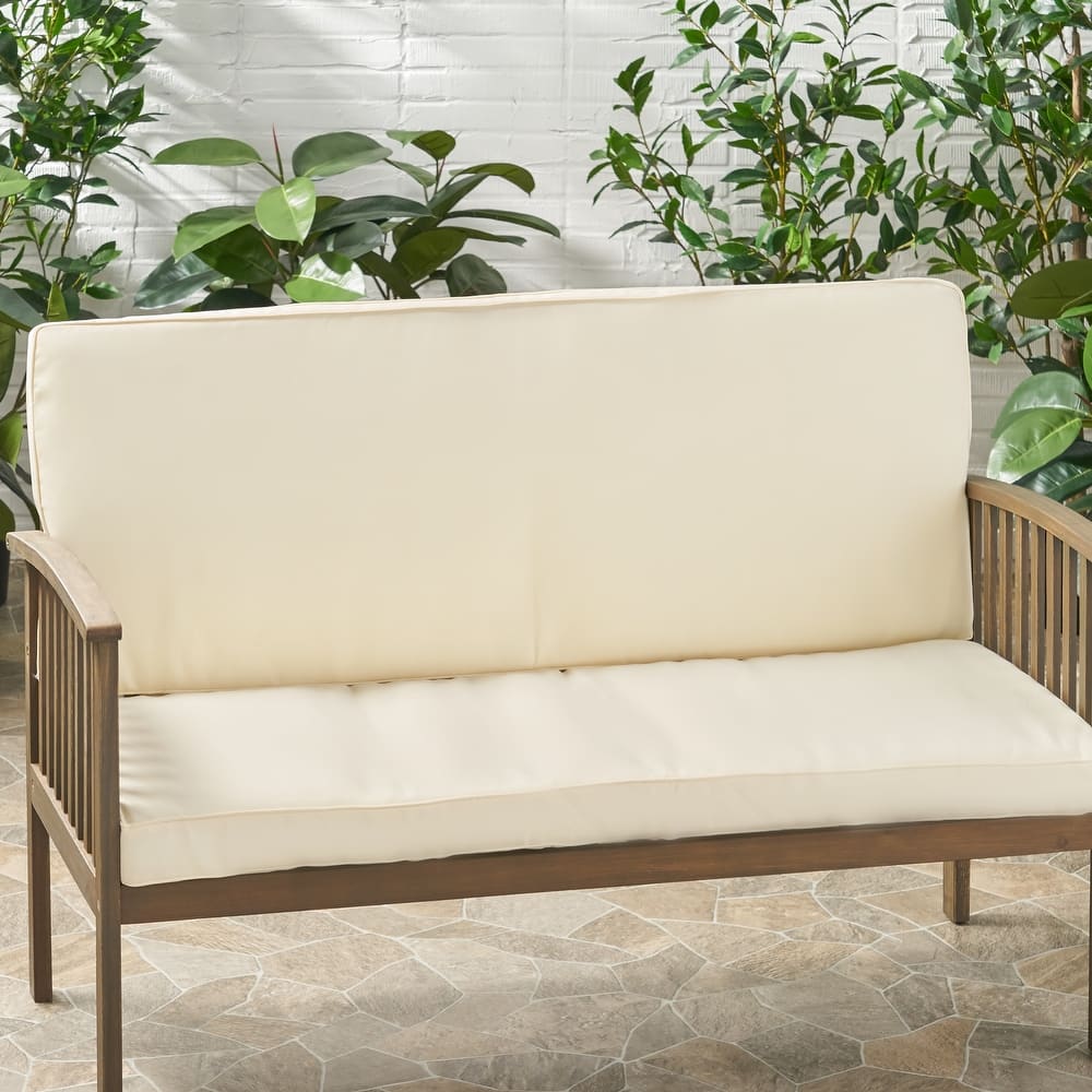 Coesse Outdoor Loveseat Cushion Set by Christopher Knight Home