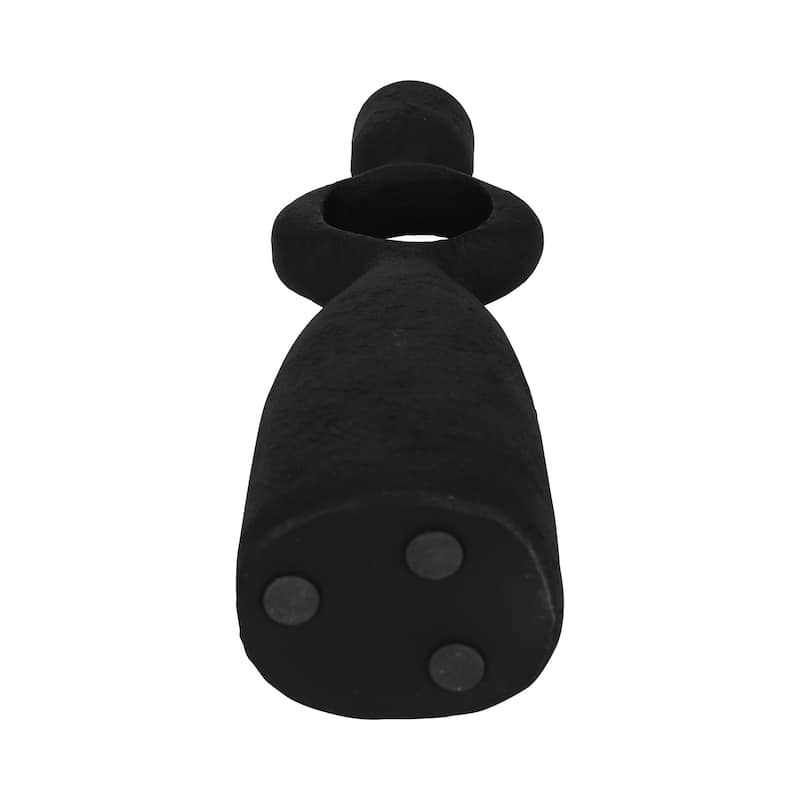 Sagebrook Home Open Cut-out Taper Holder, Black