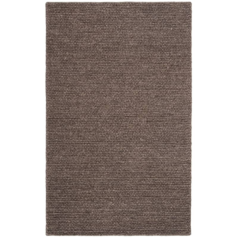 Lauren Ralph Lauren Handmade Carisbrooke Solid Wool Rug - 6' Square - Chocolate - Square