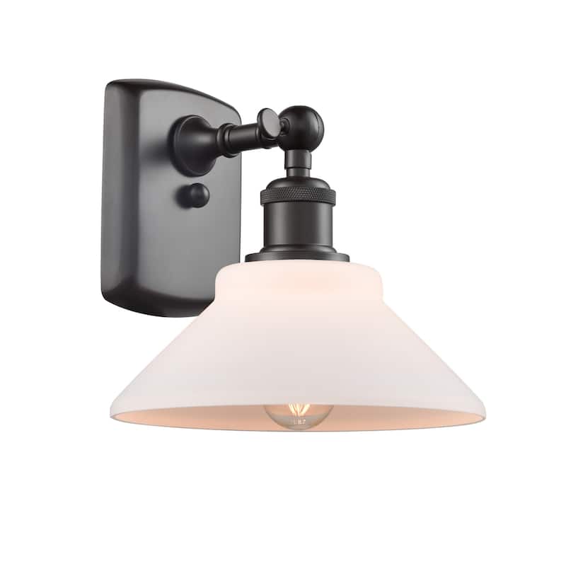 Innovations Lighting Orwell 10" Tall Bathroom Sconce - Oil Rubbed Bronze / Matte White