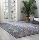 preview thumbnail 33 of 178, Nourison Passion Boho French Country Floral Area Rug. 6'7" x 9'6" - Denim - Runner