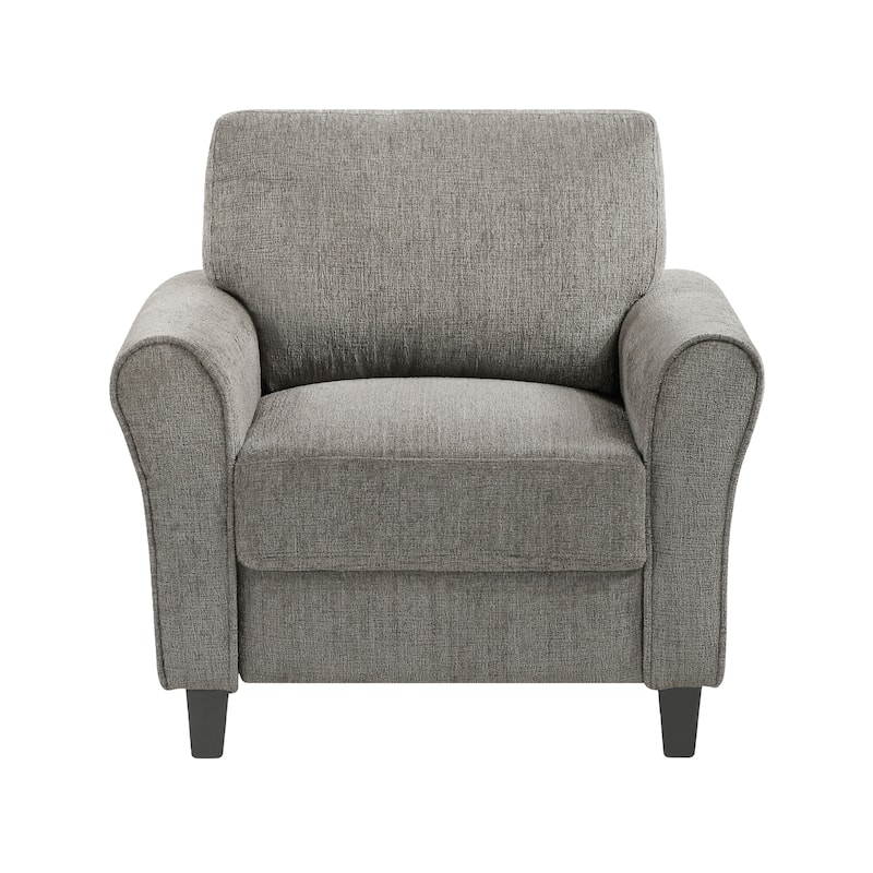 Diboll 37" Chenille Living Room Chair - Wood Finish Exposed Feet - 37" x 34" x 34.5"