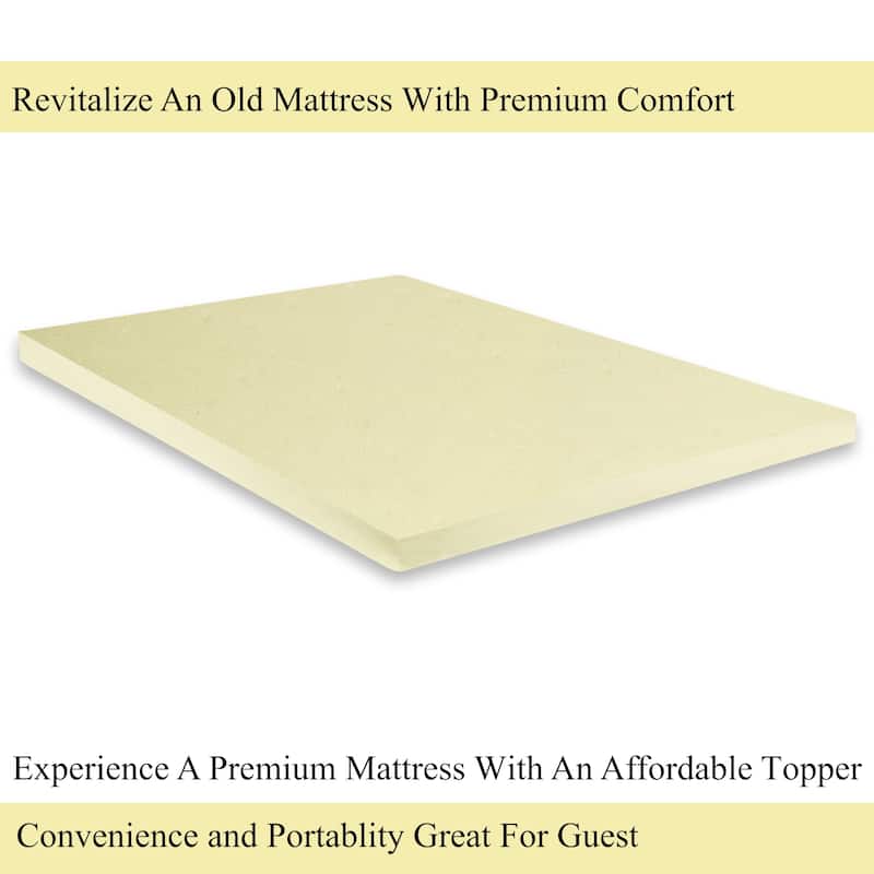 ONETAN , 1-inch Foam Topper,Adds Comfort to Mattress.