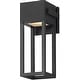 preview thumbnail 1 of 2, Maxim 40672 Strand VX 14" Tall LED Outdoor Wall Sconce Black