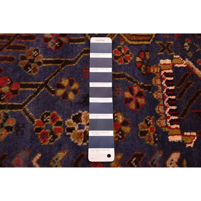 ECARPETGALLERY Hand-knotted Teimani Navy Wool Rug - 4'0 x 6'9