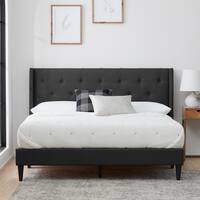 Brookside Bella Diamond Button Tufted Wingback Upholstered Bed