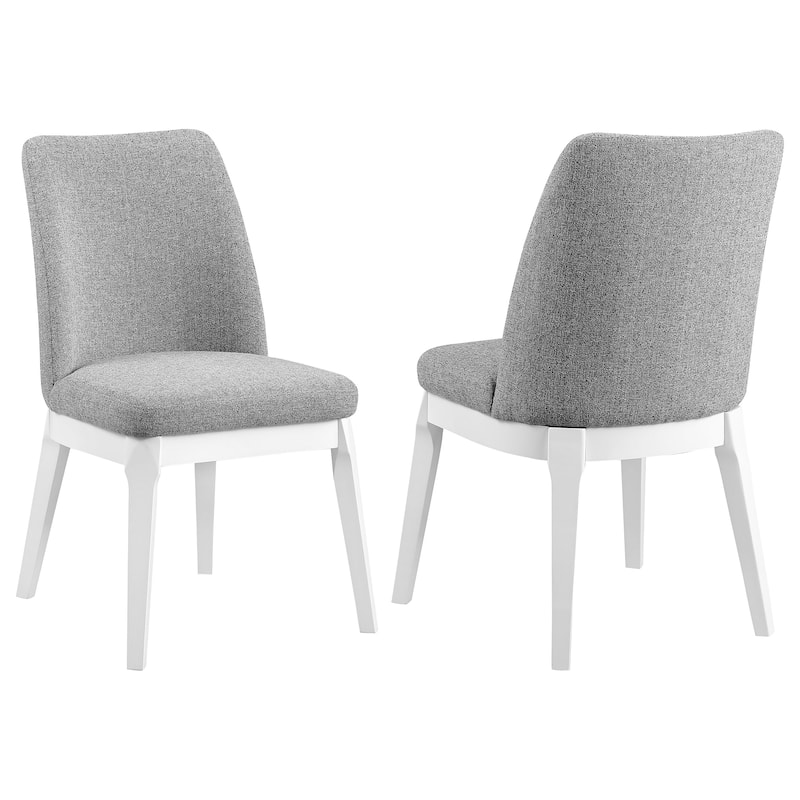 Carissa Upholstered Dining Side Chair (Set Of 2) - Light Grey