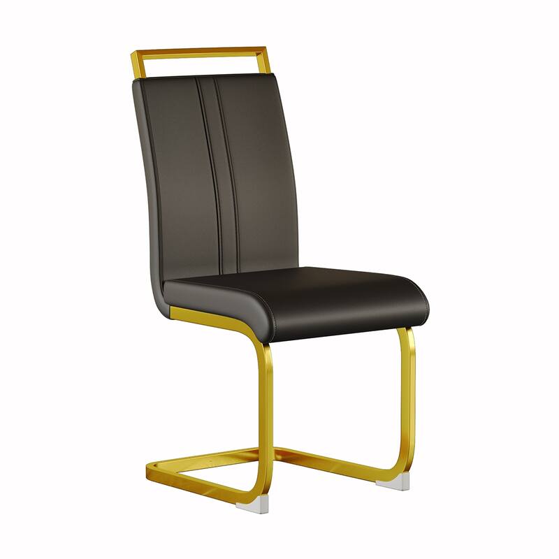 2PCS PU Dining Side Chair