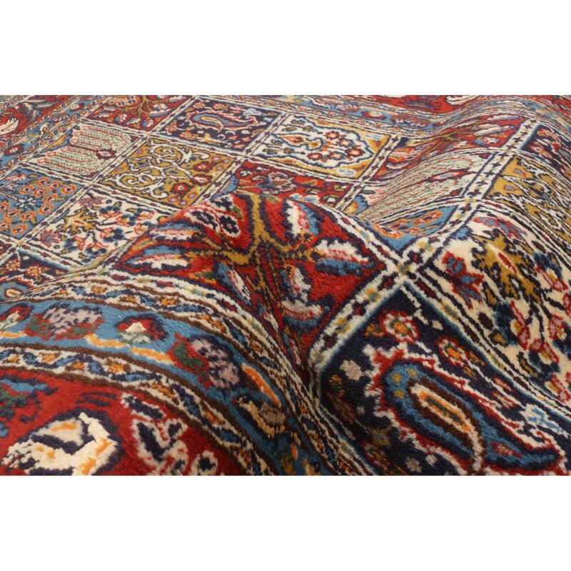 ECARPETGALLERY Hand-knotted Kayseri Vintage Red Silk, Wool Rug - 3'2 x 4'8