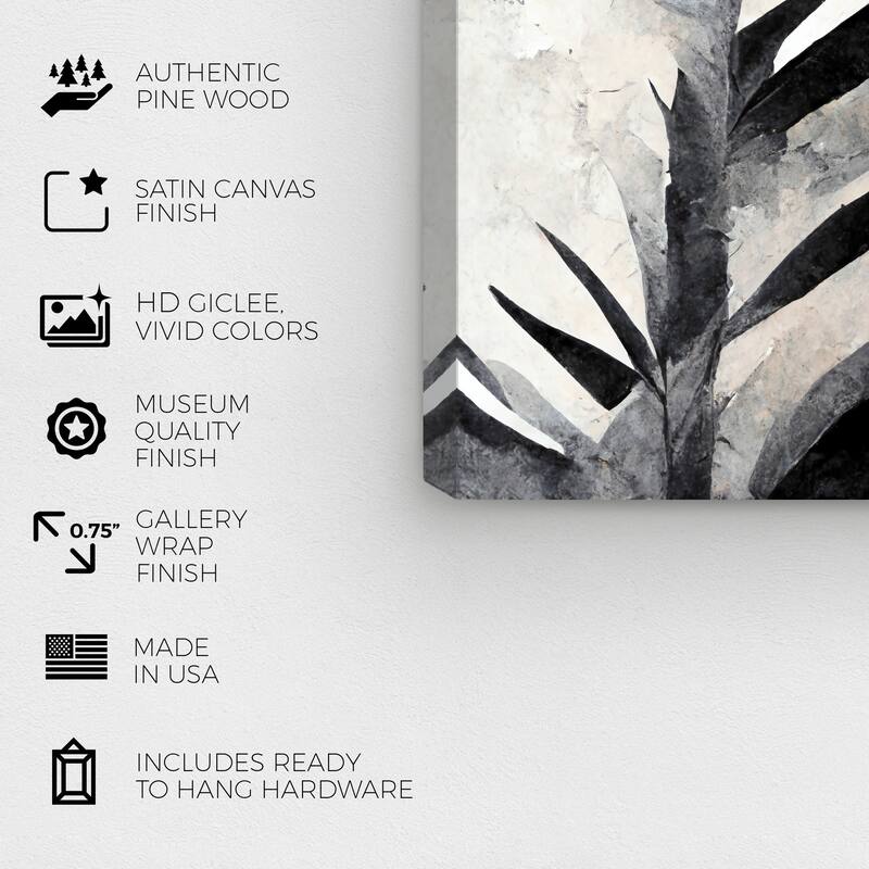 Wynwood Studio Abstract Nuetral Vissage Black and Modern & Contemporary Wall Art Canvas Print