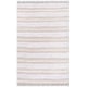 preview thumbnail 2 of 1, SAFAVIEH Handmade Boston Sylvania Coastal Cotton Rug with Fringe - Ivory/Beige - 6' x 9'