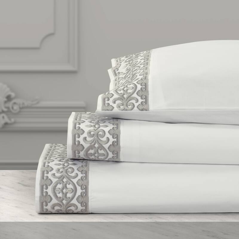 J. Queen New York Majestic Embroidered Sheet Set