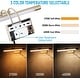 preview thumbnail 2 of 8, 15.75" 3CCT Dimmable LED Picture Light, Antique Brass Swivel Metal Artwork Lamps, Plug-in & Hardwired, CRI 90 - 2PACK