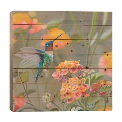 Color My World Print On Wood by Camille Engel - Multi-Color