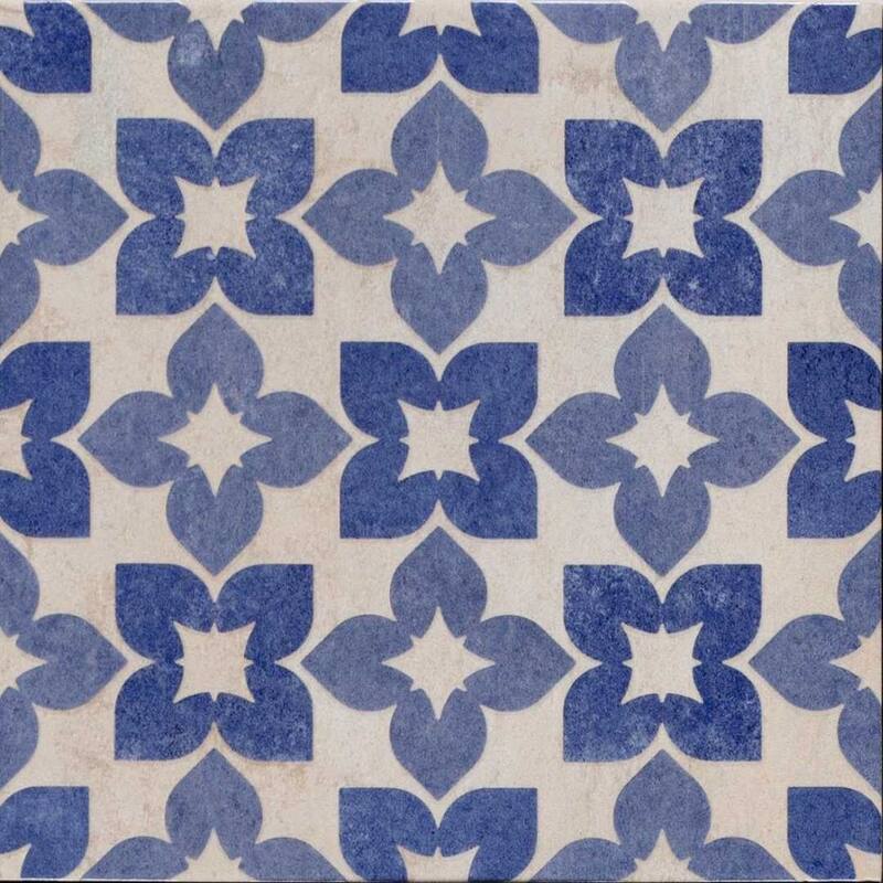 The Tile Life Phlox 8x8 Blue Porcelain Floor & Wall Tile - Case of 25 (10.76 Sq. ft.)