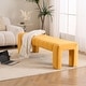 preview thumbnail 83 of 101, Upholstered Bedroom Bench Tufted Entryway Bench Modern End of Bed Bench Dining Bench with Gold/Black Metal Legs for Window