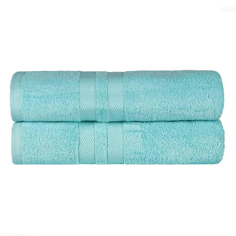 Cotton Quick-Drying 2 Piece Absorbent Solid Bath Sheet Set by Superior