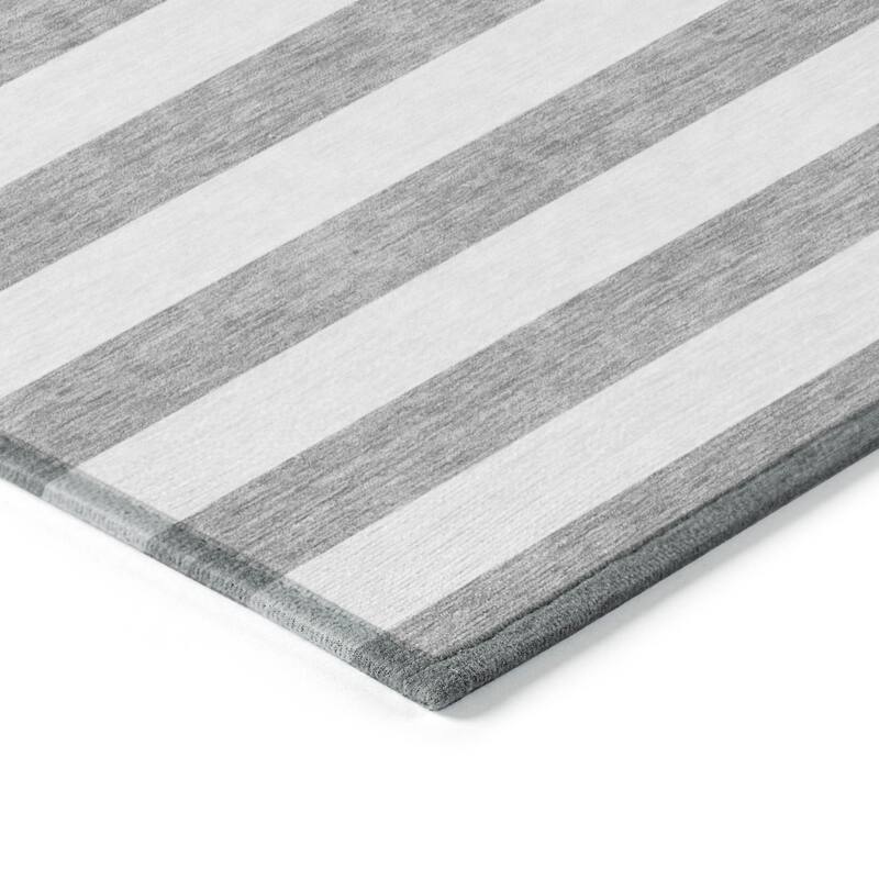 Fafi Stripe Weather Resistant Blended Style Outdoor Rug