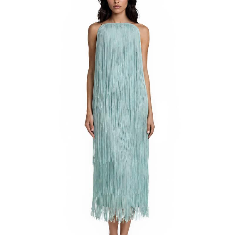 bottega veneta blue dress Bottega Veneta Crepe Viscose Jersey Dress - Blue - Women