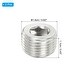 Pipe Plug Internal Hex Thread Socket, Solid Stainless Steel Pipe Plug ...