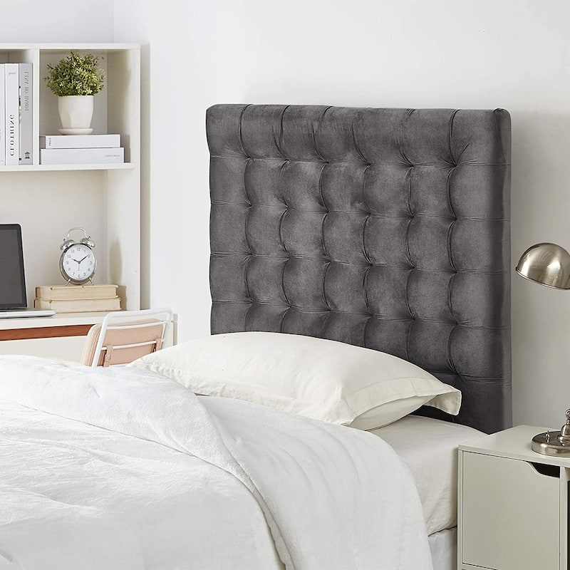 Mo' Tufted College Headboard with Legs - Plush Velvet