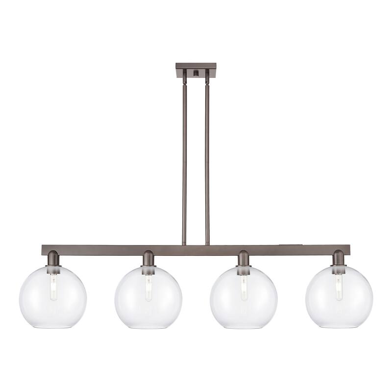 Innovations Lighting Endless Possibilities Arcadia - Athens - 4 Light 53" Stem Hung Island Light - Clear/Oil Rubbed Bronze