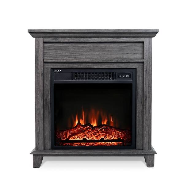 Shop Belleze 27 In Freestanding Electric Fireplace Mantel Heater