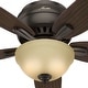 preview thumbnail 6 of 20, Hunter 52" Newsome Flush Mount Ceiling Fan with LED Bowl Light Kit and Pull Chain