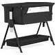 preview thumbnail 1 of 19, Dream On Me Lilly Bassinet & Bedside Sleeper Black