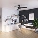 preview thumbnail 7 of 10, Hunter Presto Flush Mount Ceiling Fan w/ Wall Control - Contemporary, Industrial, Scandinavian - LOW PROFILE!