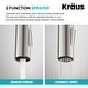 preview thumbnail 18 of 149, Kraus 2-Function 1-Handle 1-Hole Pulldown Sprayer Brass Kitchen Faucet