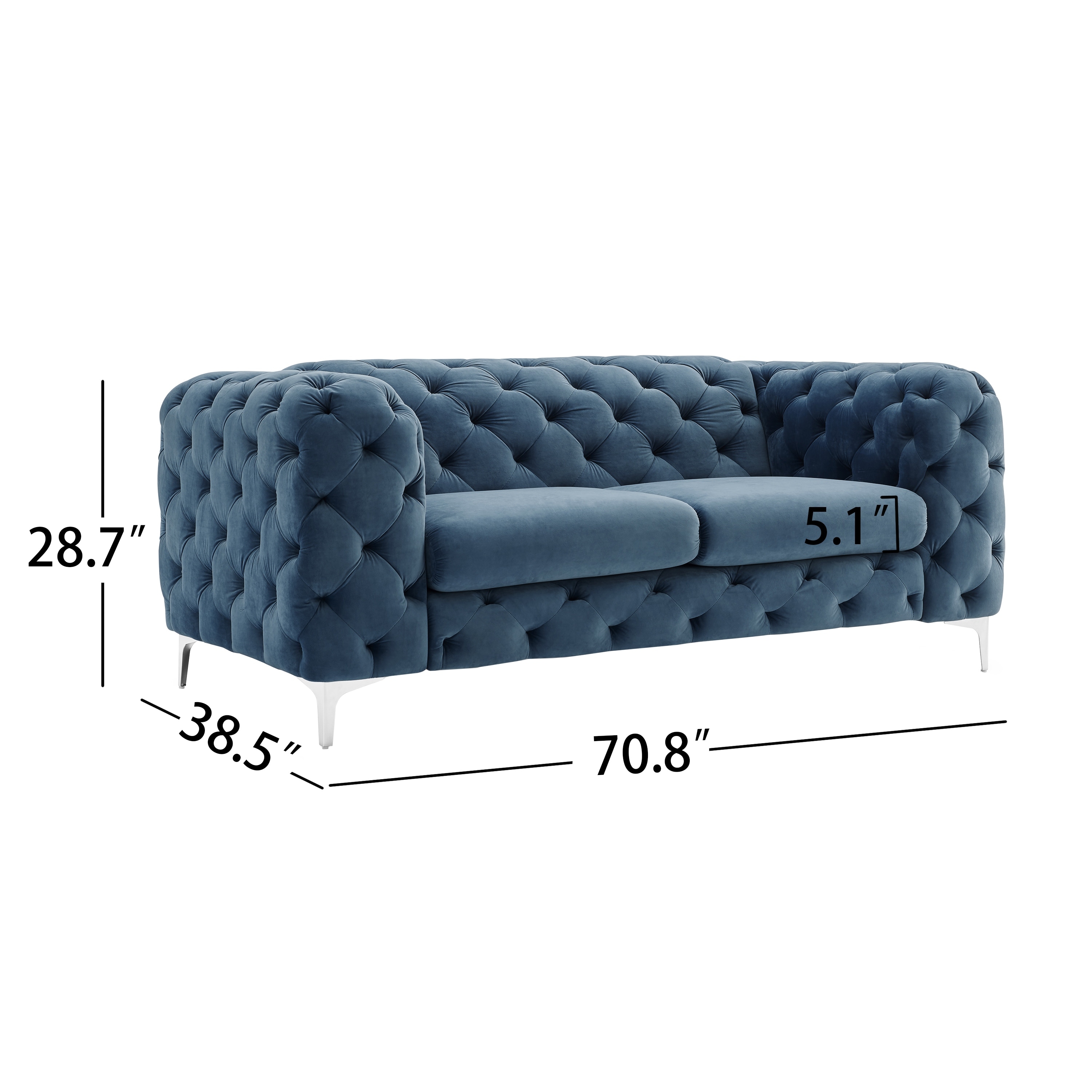 Corvus aosta tufted velvet deals chesterfield sofa
