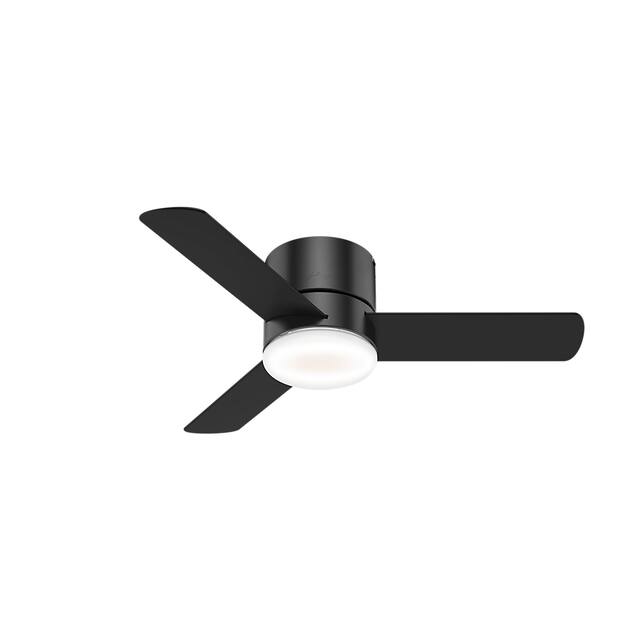 Hunter 44" Minimus Low Profile Ceiling Fan with LED Light, Handheld Remote