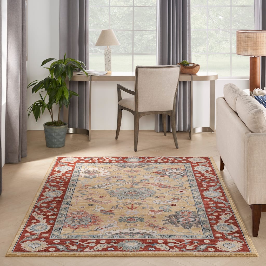 Nourison Parisa Traditional Bordered Area Rug
